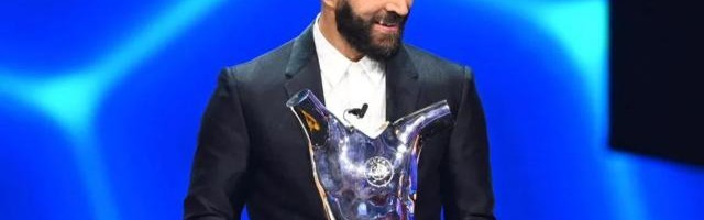 博鱼体育官网-欧足联颁奖：本泽马获欧洲足球先生 安帅最佳主帅